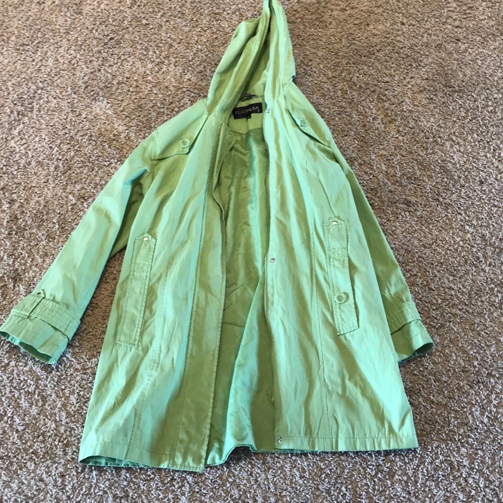 Mint Green waterproof rain jacket!